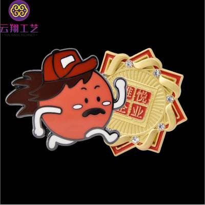 深圳做胸章工厂 批量生产胸徽工厂做徽章找云翔工艺