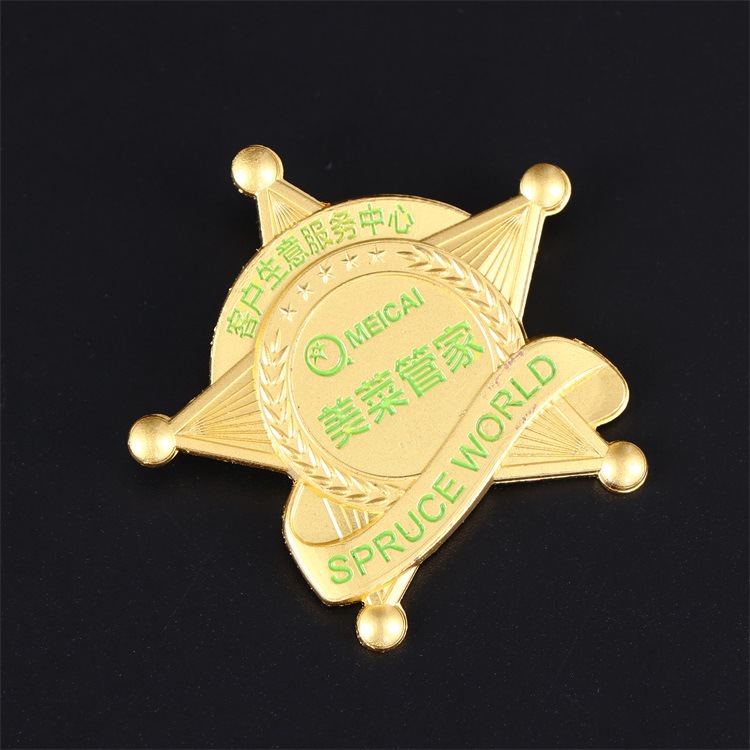 个性卡通异形滴塑徽章印刷logo批发金属珐琅徽章滴胶烤漆胸章制作