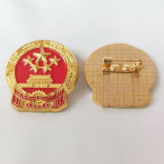 蝴蝶扣国徽徽章胸章胸牌胸徽人大代表胸章蝴蝶扣中国国徽胸针胸章