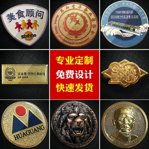 群福徽章定制胸针纪念币胸章订做