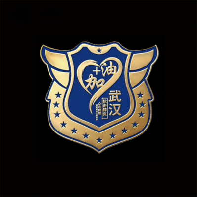 金属镂空胸章异形镂空徽章深圳胸针定制厂