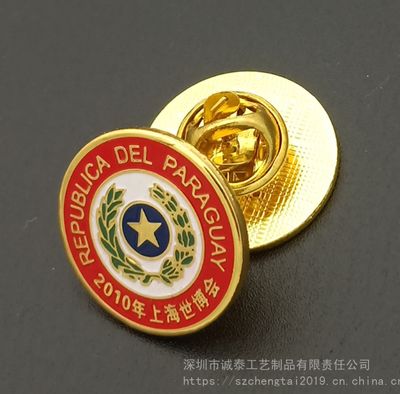 古铜色徽章压铸立体胸章狮子会胸章生产