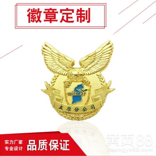 武清定制金属徽章,镀金胸章